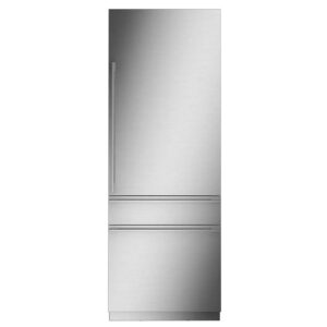 30" Fully Integrated Customizable Solid Door Refrigerator - Stainless Steel