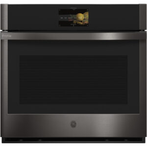 30" Smart Self-Cleaning True Convection Single Wall Oven in Black Stainless