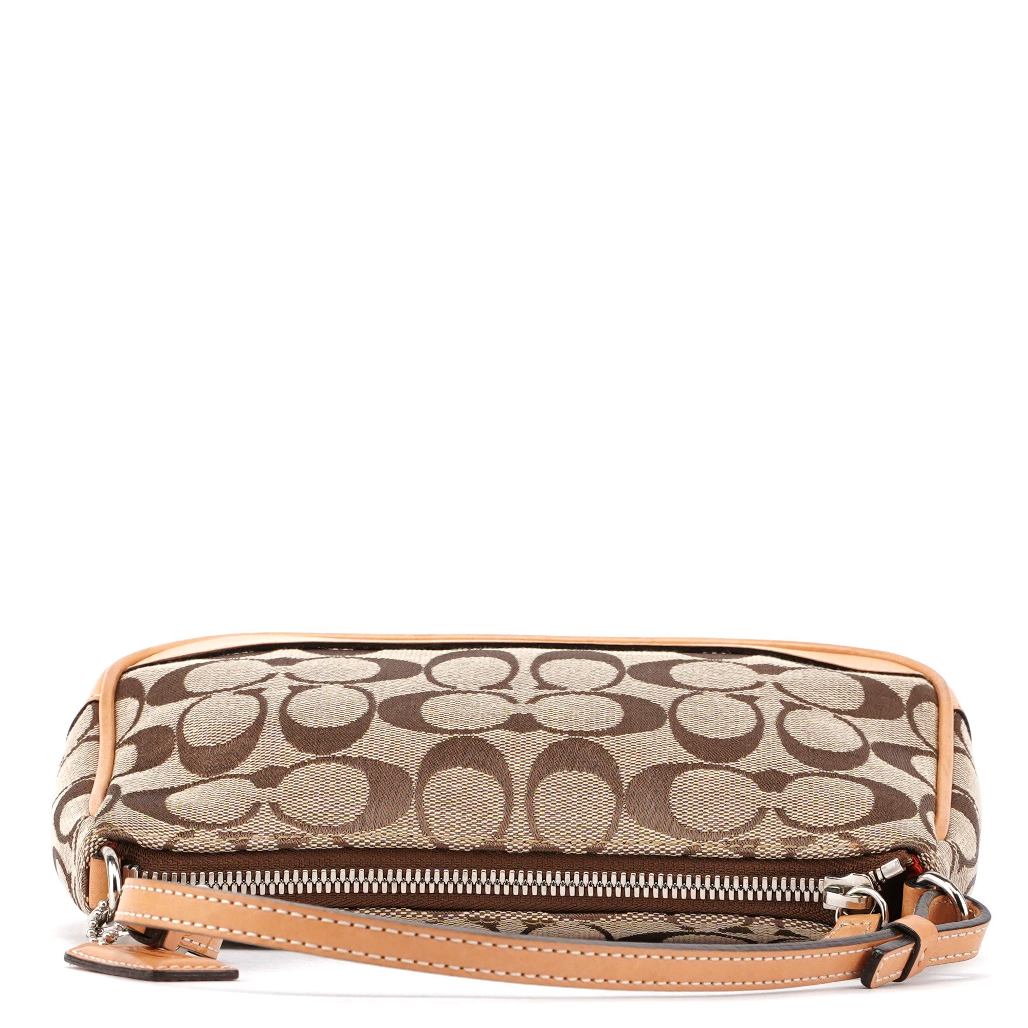 6094 Beige Signature C Demi Shoulder Bag - Image 6