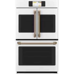 30-inch Smart Steam Clean French-Door Double Wall Oven - Matte White