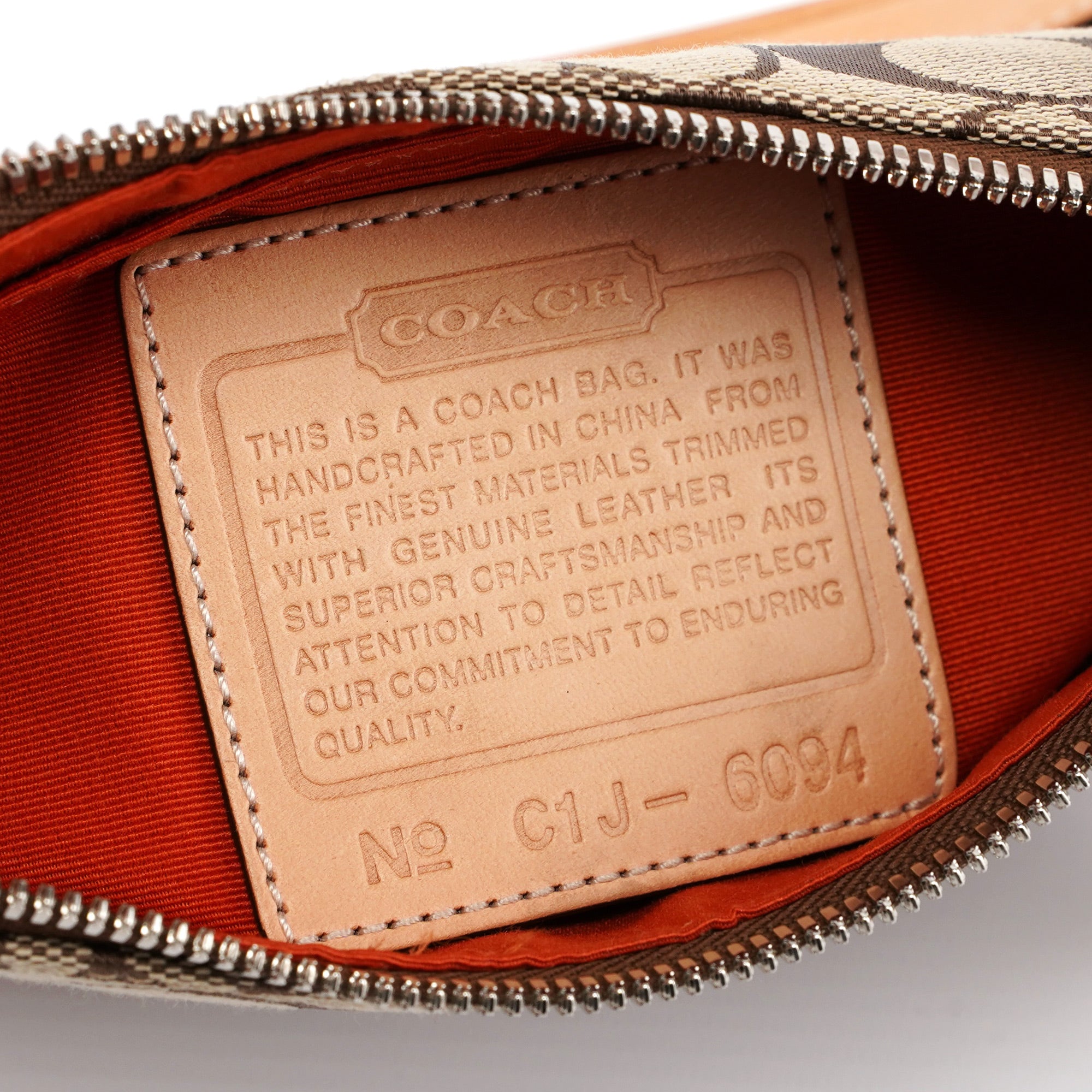 6094 Beige Signature C Demi Shoulder Bag - Image 14