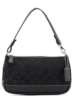 6094 Black Signature C Demi Shoulder Bag