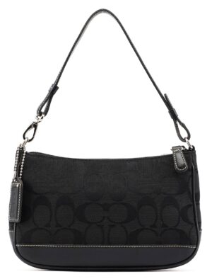 6094 Black Signature C Demi Shoulder Bag
