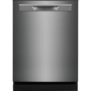 49 dBA Top Control Dishwasher in Black Stainless with Dual OrbitClean® Wash System