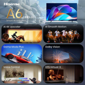 55'' A6S Series LED UHD 4K Vidaa Smart TV