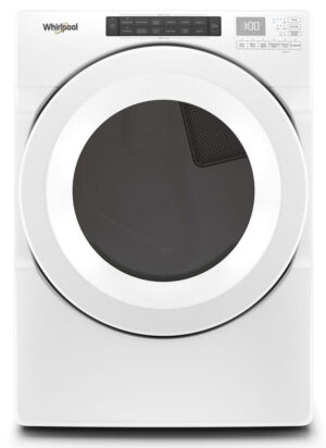 7.4 CuFt Front-Load Stackable Vented Electric Dryer In White With Intuitive Controls