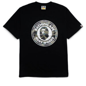 A Bathing Ape 1st Camo Busy Works Tee - Black/Green