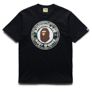 A Bathing Ape 1st Camo Busy Works Tee - Black/Green