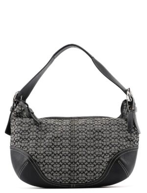 6026 Grey Signature C Hobo Shoulder Bag