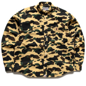 A Bathing Ape 1st Camo One Point L/S Shirt - Yellow