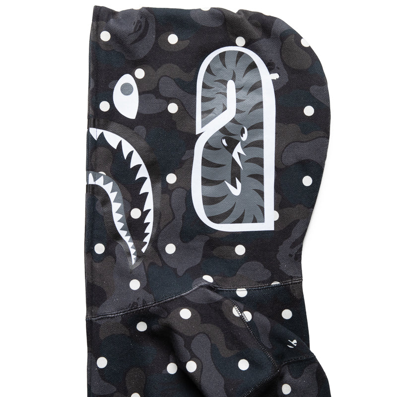 A Bathing Ape ABC Dot Shark Full Zip Hoodie - Black - Image 5