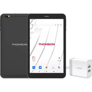 8" 32GB 2GB RAM Android 13 Tablet with 2-Port PowerPort 24W Wall Charger