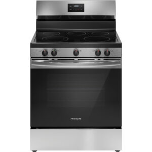 5.3 CuFt 5-Burner Freestanding Electric Range in Stainless Steel with Quick Boil Element