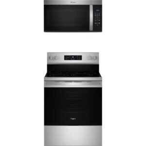 5.3 CuFt 5-Element Electric Range with 1.7 CuFt Over the Range Microwave in Stainless Steel