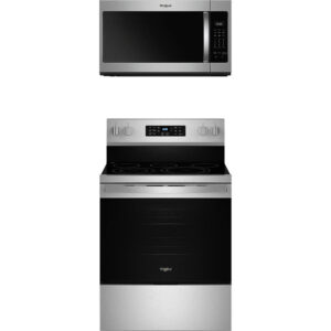5.3 CuFt 5-Element Electric Range with 1.7 CuFt Over the Range Microwave in Stainless Steel