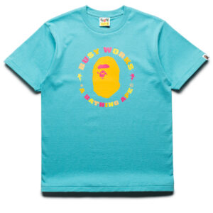 A Bathing Ape Colors Busy Works Sta Tee - Blue