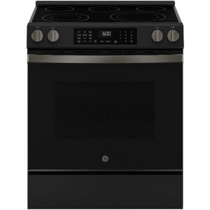 5.3 CuFt Convection Slide-In Electric Range in Black Slate with No Preheat Air Fry