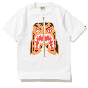 A Bathing Ape Colors Tiger Tee - White