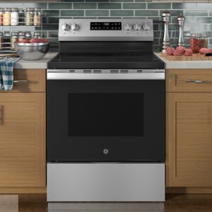 5.3 CuFt Freestanding Electric Range in Stainless Steel with Crisp Mode