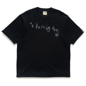 A Bathing Ape Hand Draw Tee - Black
