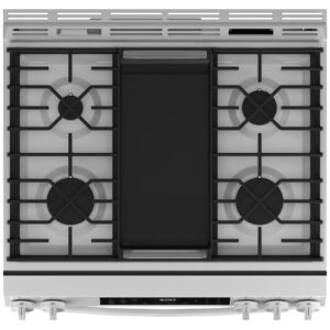5.3 CuFt Slide-In Convection Gas Range in White