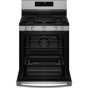 5.3 CuFt Smart Freestanding Convection Gas Range in Stainless Steel with No Preheat Air Fry and EasyWash™ Oven Tray