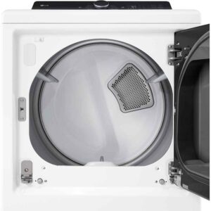 7.3 CuFt Smart Steam Sanitize Alpine White Gas Dryer with EasyLoad™ Door