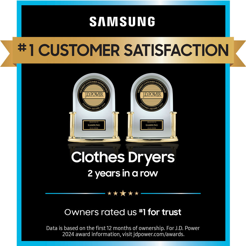 7.5 CuFt Smart Gas Dryer in Brushed Black with Sensor Dry - Image 4