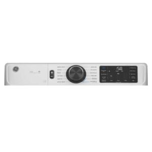 7.8 CuFt Smart Front Load White Electric Dryer with Steam and Sanitize Cycle