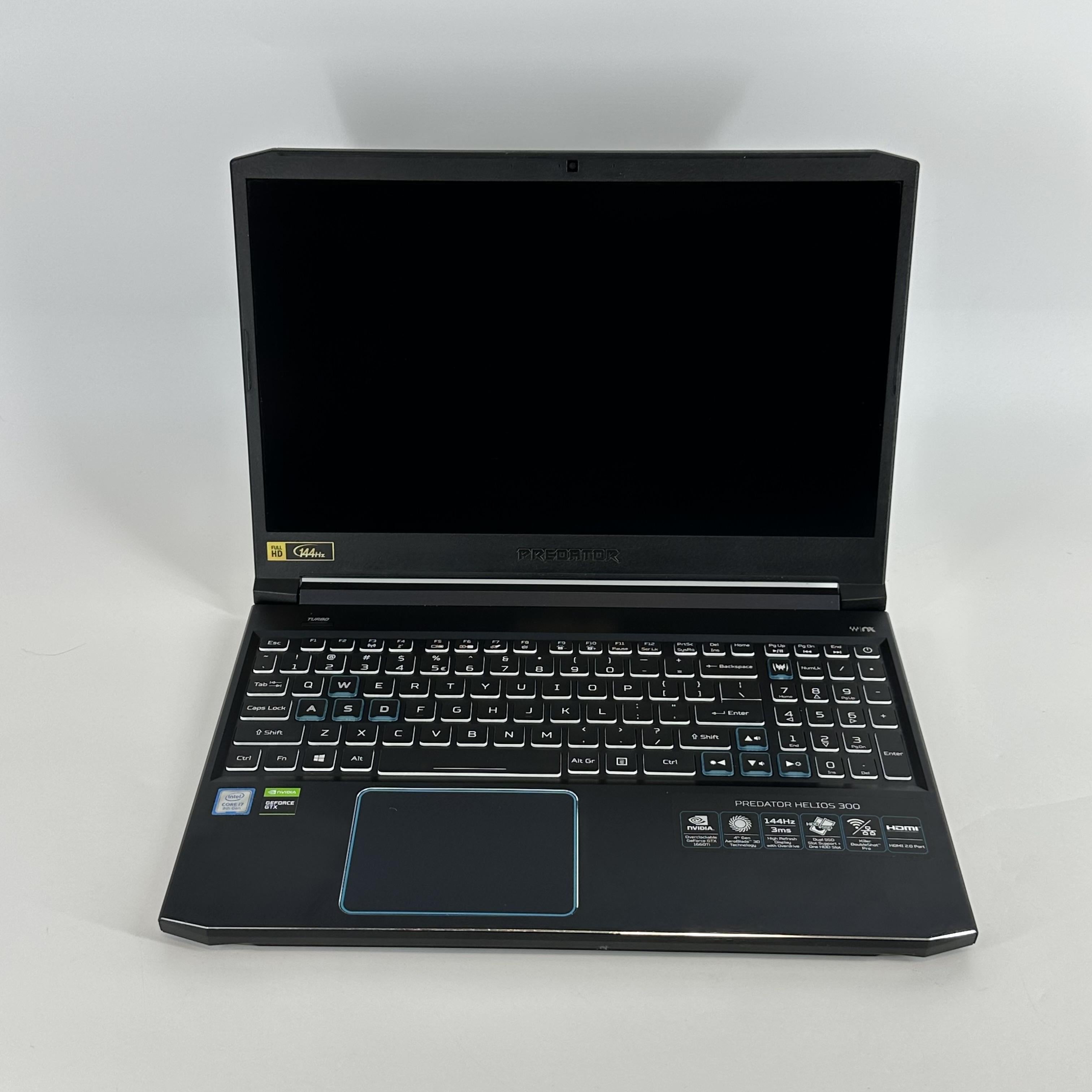 Acer Predator Helios 300 15.6 Blue 2.6 GHz Intel Core i7 9th Gen. 16GB RAM 512GB Solid State Drive NVIDIA GeForce GTX 1660 Ti 6 GB