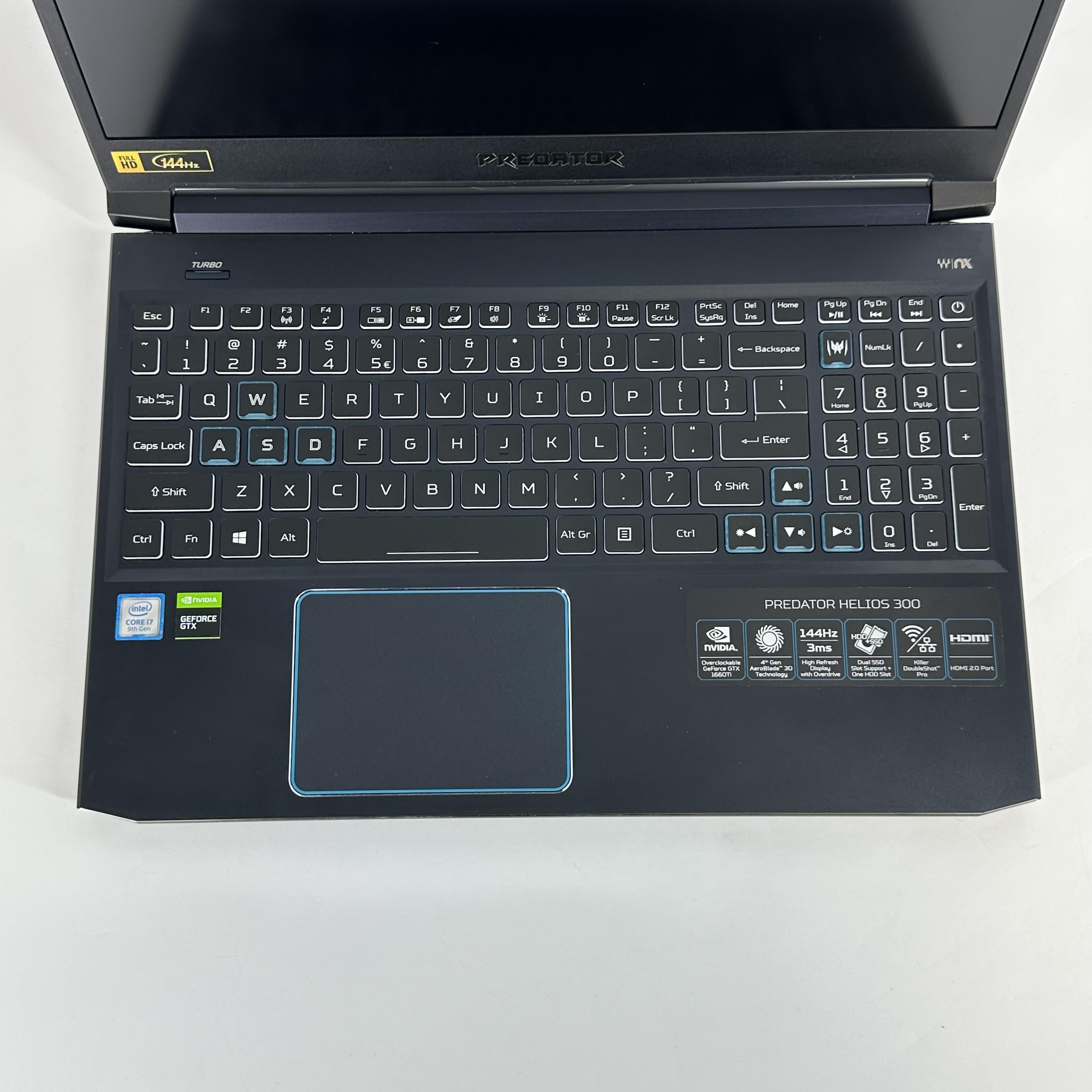 Acer Predator Helios 300 15.6 Blue 2.6 GHz Intel Core i7 9th Gen. 16GB RAM 512GB Solid State Drive NVIDIA GeForce GTX 1660 Ti 6 GB - Image 7