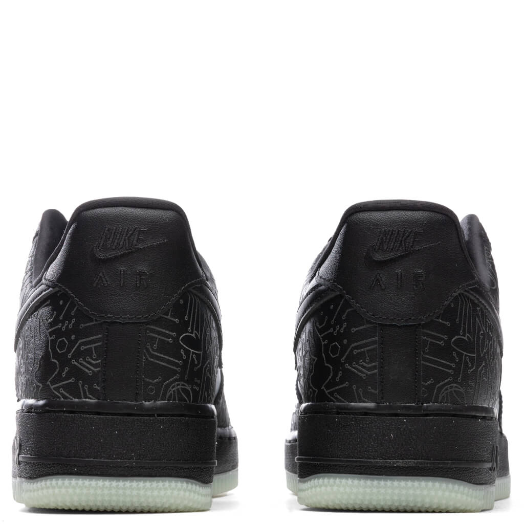 Air Force 1 '07 - Black/Light Blue Fury - Image 4