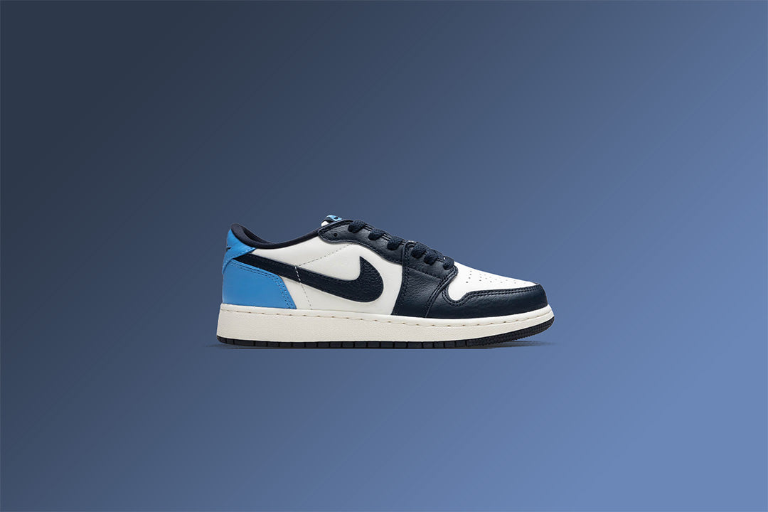 Air Jordan 1 Low OG 'Obsidian' (GS) - Obsidian/University Blue/Sail - Image 5