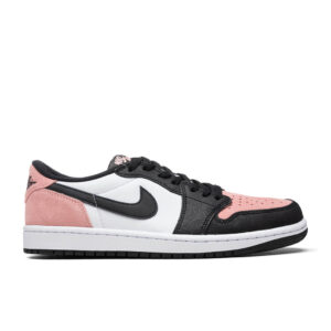 Air Jordan 1 Low OG (GS) - Black/Bleached Coral/White
