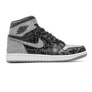 Air Jordan 1 Hi OG "Rebellionaire" - Black/White/Particle Grey