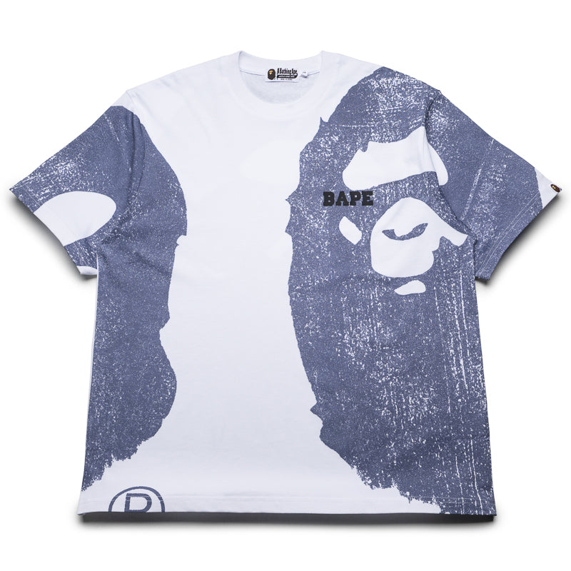A Bathing Ape Water Print College Relaxed Tee - White