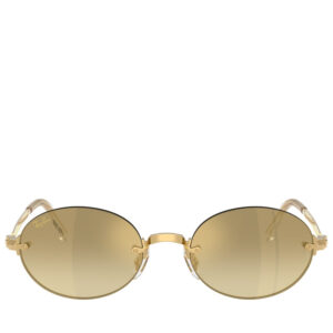 A$AP Rocky x Ray-Ban Rimless - Polished Arista Gold/Brown Mirrored Gold Gradient