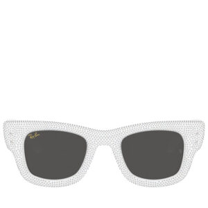 A$AP Rocky x Ray-Ban Wayfarer Puffer Crystal Pavé Edition - Polished White/Strass Pavé
