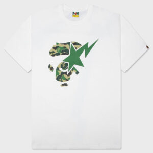 ABC Camo Ape Face STA Tee - White/Green