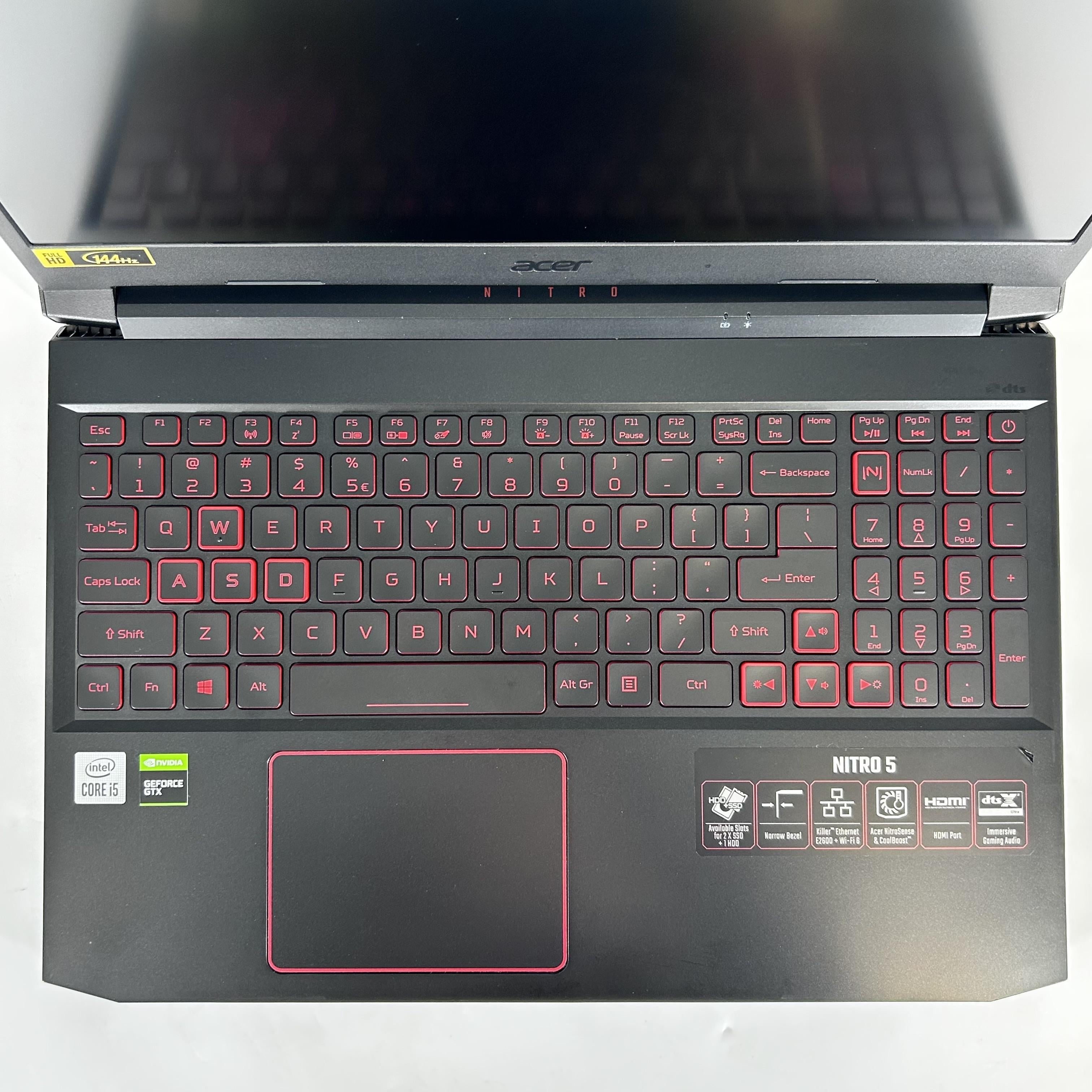 Acer Nitro 5 15.6 Black 2.5 GHz Intel Core i5 10th Gen. 8GB RAM 512GB Solid State Drive NVIDIA GeForce GTX 1650 4 GB - Image 2