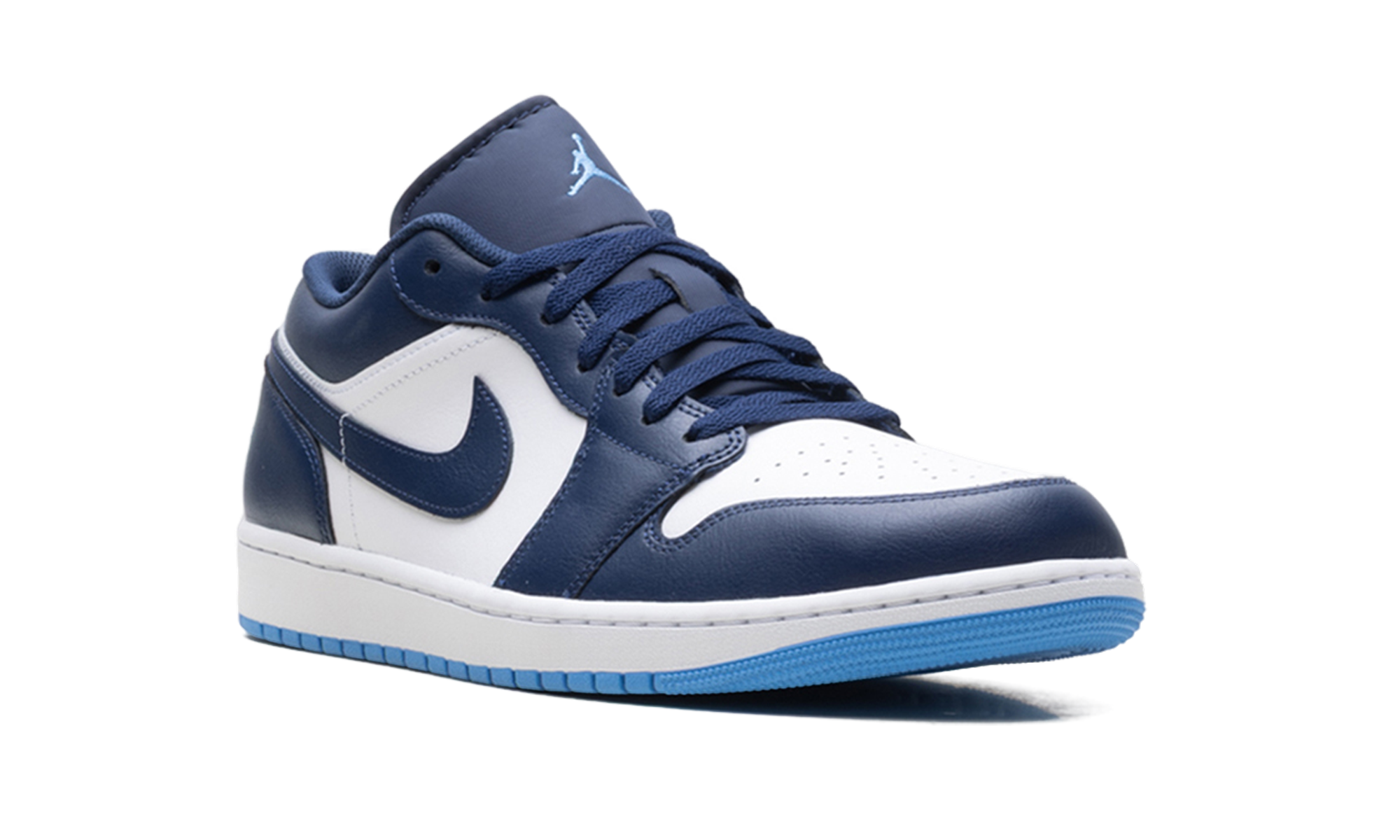 Air Jordan 1 Low "Midnight Navy / University Blue" 553558 404 - Image 7