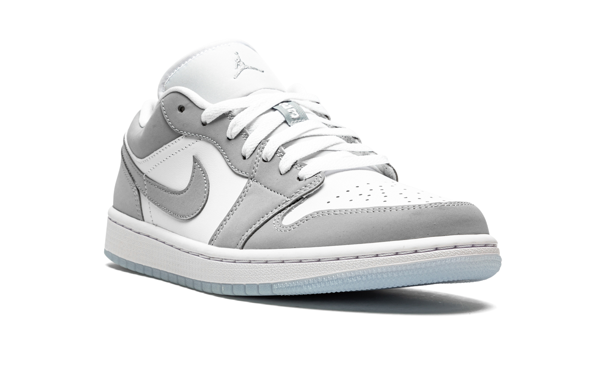 AIR JORDAN 1 LOW WMNS "White / Wolf Grey" DC0774 105 - Image 7