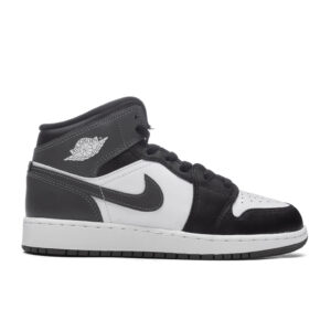 Air Jordan 1 Mid (GS) - Black/Iron Grey/White