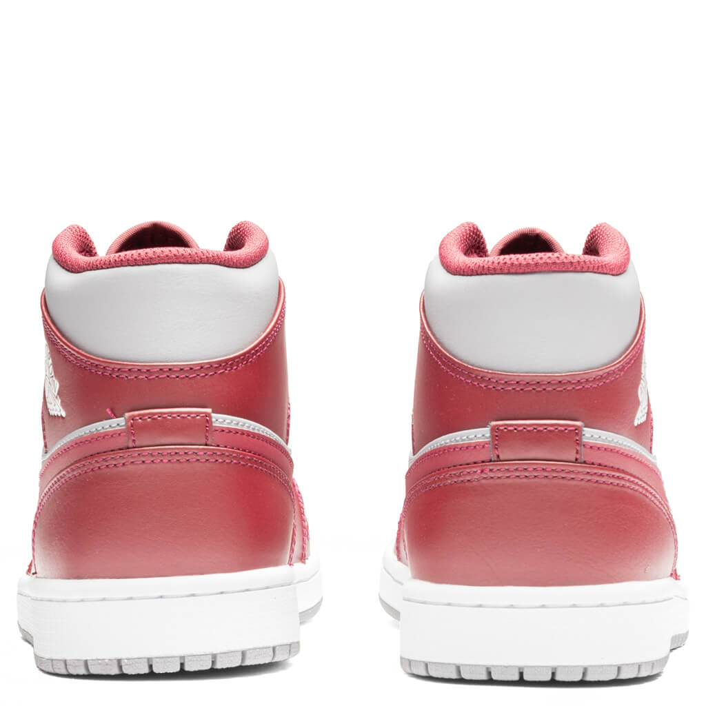 Air Jordan 1 Mid - Cherrywood Red/Cement Grey/White - Image 4