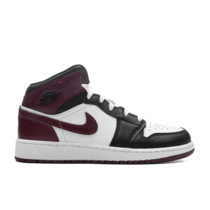 Air Jordan 1 Mid SE (GS) - White/Dark Pony/Black