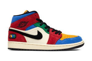 Air Jordan 1 Mid SE Fearless - Muslin/Varsity Red/Royal/Black