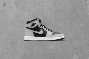Air Jordan 1 Retro High OG "Shadow 2.0" (GS) - Black/Light Smoke Grey