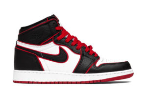 Air Jordan 1 Retro High OG (GS) "Bloodline" - Black/Gym Red/White