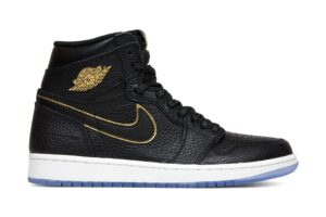 Air Jordan 1 Retro High OG (GS) 'LA' - Black/Metallic Gold/Summit White