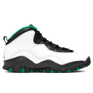 Air Jordan 10 Retro "Seattle" (GS) - White/Black/Court Green